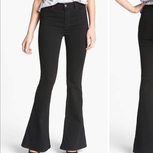 J Brand Valentina High Rise Flare in Shadow